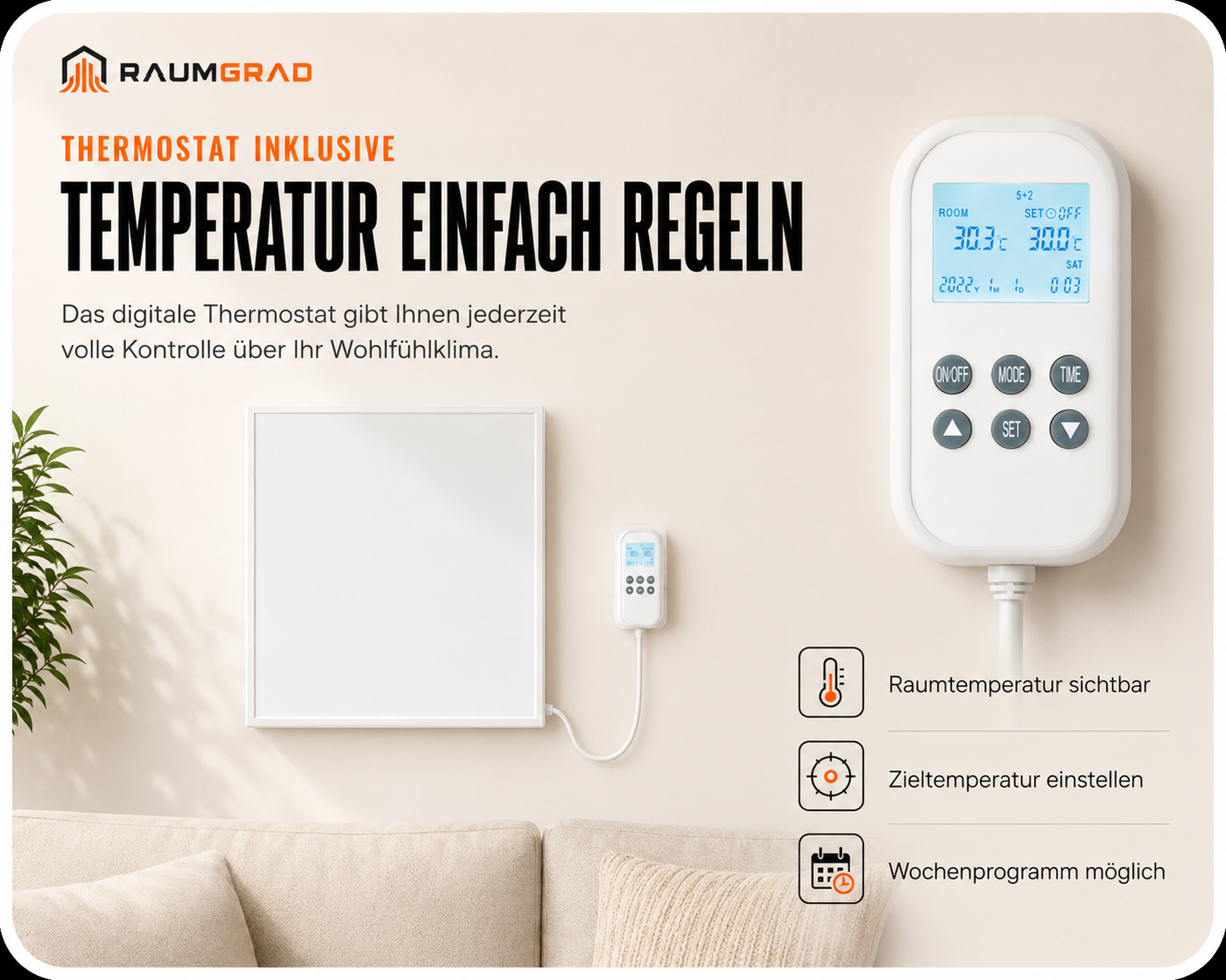 TEMPERATUR EINFACH REGELN
